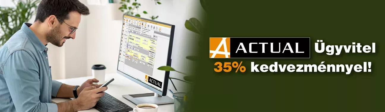 ACTUAL Ügyvitel továbbra is 35% kedvezménnyel!