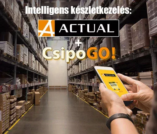 Intelligens készletkezelés: ACTUAL + CsipoGO!
