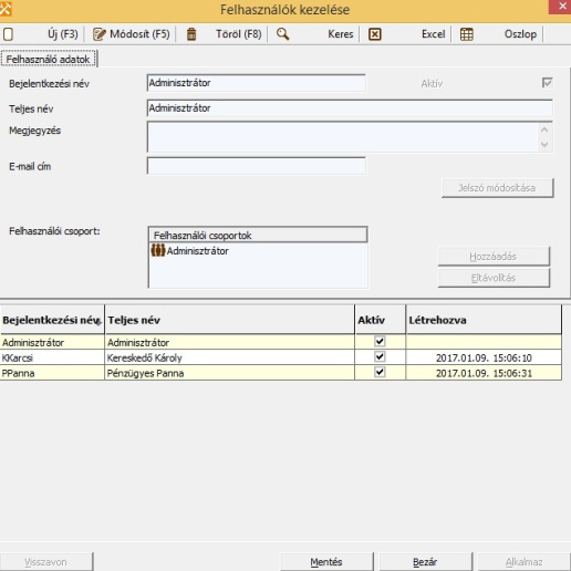 Felhasználó kereső