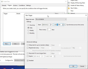 ACTUAL adatbázis automatikus mentés ütemezése - 06