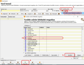 adószám szűrés partner keresőben