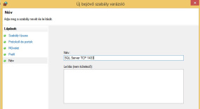 Tűzfal beállítása - 7